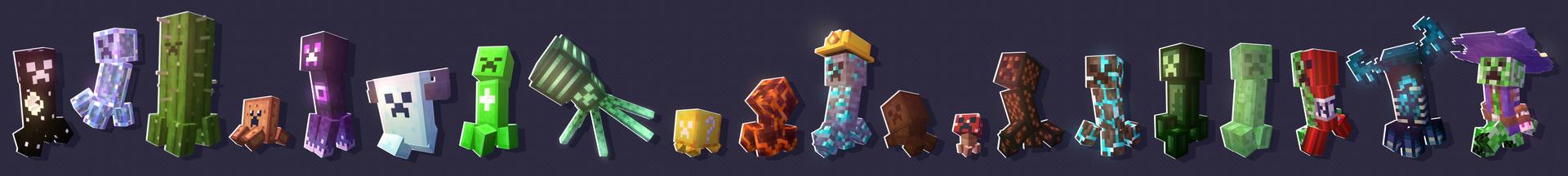 Panorama of the Minecraft Bedrock Marketplace product Creeper Expansion created by 100Media.