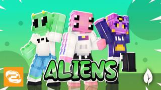 Thumbnail of the Minecraft Bedrock Marketplace product Aliens created by 2-Tail Productions.