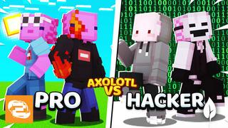 Thumbnail of the Minecraft Bedrock Marketplace product Axolotl Vs Hacker created by 2-Tail Productions.