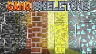 Thumbnail of the Minecraft Bedrock Marketplace product Camo Skeletons created by 2-Tail Productions.