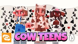 Thumbnail of the Minecraft Bedrock Marketplace product Cow Teens created by 2-Tail Productions.