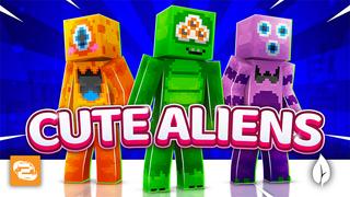 Thumbnail of the Minecraft Bedrock Marketplace product Cute Aliens created by 2-Tail Productions.