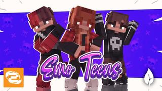 Thumbnail of the Minecraft Bedrock Marketplace product Emo Teens created by 2-Tail Productions.