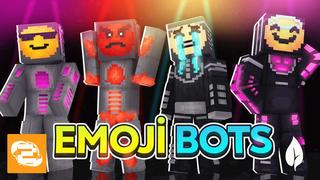 Thumbnail of the Minecraft Bedrock Marketplace product Emoji Bots created by 2-Tail Productions.