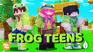 Thumbnail of the Minecraft Bedrock Marketplace product Frog Teens created by 2-Tail Productions.