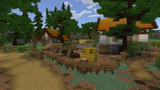 Screenshot of the Minecraft Bedrock Marketplace product Giant Weapons created by 2-Tail Productions.