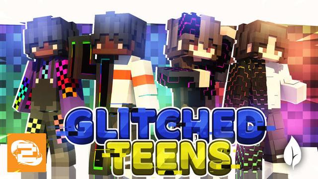 Thumbnail of the Minecraft Bedrock Marketplace product Glitched Teens created by 2-Tail Productions.