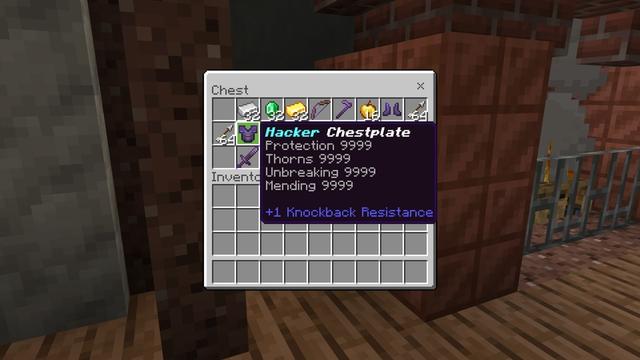 Screenshot of the Minecraft Bedrock Marketplace product Hacker Base created by 2-Tail Productions.