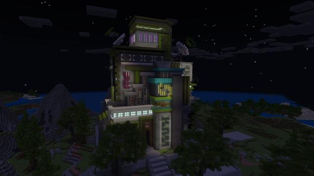 Screenshot of the Minecraft Bedrock Marketplace product Hacker Base created by 2-Tail Productions.