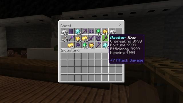 Screenshot of the Minecraft Bedrock Marketplace product Hacker Base created by 2-Tail Productions.