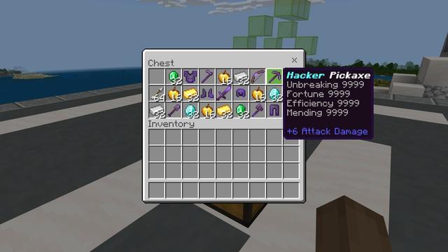 Screenshot of the Minecraft Bedrock Marketplace product Hacker Base created by 2-Tail Productions.