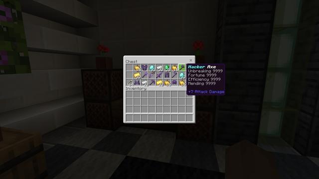 Screenshot of the Minecraft Bedrock Marketplace product Hacker Bunker created by 2-Tail Productions.