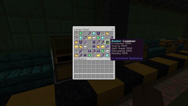 Screenshot of the Minecraft Bedrock Marketplace product Hacker Bunker created by 2-Tail Productions.