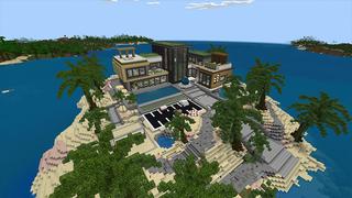 Screenshot of the Minecraft Bedrock Marketplace product Hacker Mansion created by 2-Tail Productions.