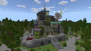 Screenshot of the Minecraft Bedrock Marketplace product Hacker Secret Base created by 2-Tail Productions.
