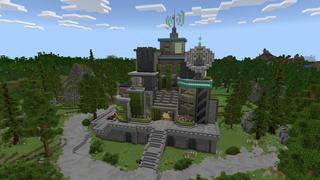 Screenshot of the Minecraft Bedrock Marketplace product Hacker Secret Base created by 2-Tail Productions.
