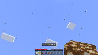 Screenshot of the Minecraft Bedrock Marketplace product Loot Rain created by 2-Tail Productions.