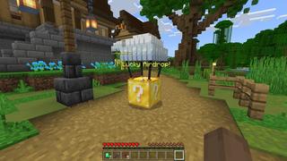 Screenshot of the Minecraft Bedrock Marketplace product Lucky Airdrops created by 2-Tail Productions.