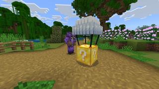 Screenshot of the Minecraft Bedrock Marketplace product Lucky Airdrops created by 2-Tail Productions.