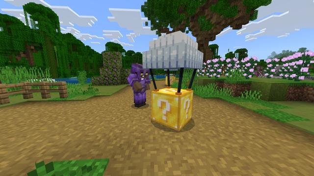 Screenshot of the Minecraft Bedrock Marketplace product Lucky Airdrops created by 2-Tail Productions.