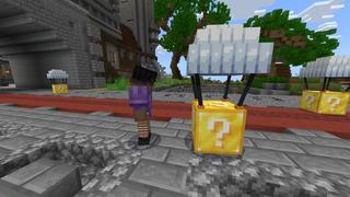 Screenshot of the Minecraft Bedrock Marketplace product Lucky Airdrops created by 2-Tail Productions.