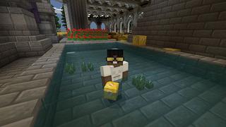 Screenshot of the Minecraft Bedrock Marketplace product Lucky Blocks created by 2-Tail Productions.