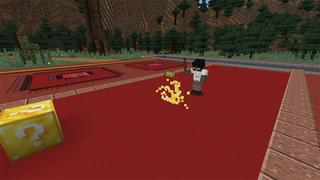 Screenshot of the Minecraft Bedrock Marketplace product Lucky Blocks created by 2-Tail Productions.