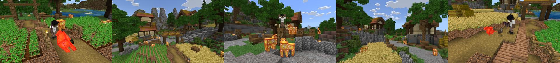 Panorama of the Minecraft Bedrock Marketplace product Lucky Mobs created by 2-Tail Productions.