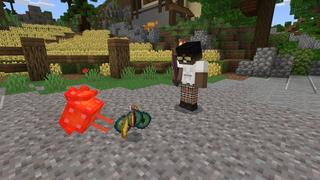 Screenshot of the Minecraft Bedrock Marketplace product Lucky Mobs created by 2-Tail Productions.