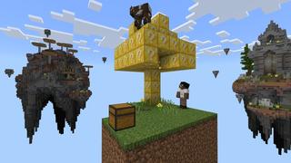 Screenshot of the Minecraft Bedrock Marketplace product Lucky Skyblock created by 2-Tail Productions.