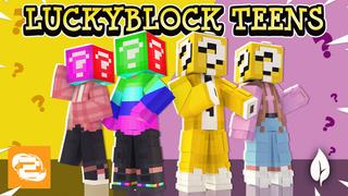 Thumbnail of the Minecraft Bedrock Marketplace product Luckyblock Teens created by 2-Tail Productions.