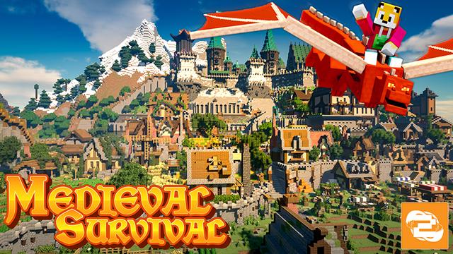 Thumbnail of the Minecraft Bedrock Marketplace product Supervivencia Medieval created by 2-Tail Productions.