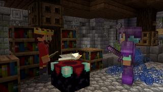 Screenshot of the Minecraft Bedrock Marketplace product Noob vs Pro : Castle Edition created by 2-Tail Productions.
