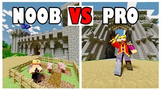 Thumbnail of the Minecraft Bedrock Marketplace product Noob vs Pro : Castle Edition created by 2-Tail Productions.