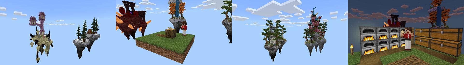 Panorama of the Minecraft Bedrock Marketplace product OneBlock created by 2-Tail Productions.
