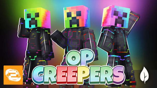 Thumbnail of the Minecraft Bedrock Marketplace product OP Creepers created by 2-Tail Productions.