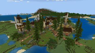 Screenshot of the Minecraft Bedrock Marketplace product Rainbow Lucky Mobs created by 2-Tail Productions.