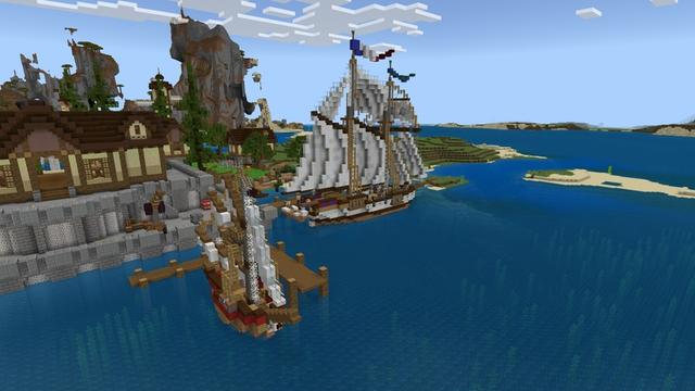 Screenshot of the Minecraft Bedrock Marketplace product Rainbow Lucky Mobs created by 2-Tail Productions.