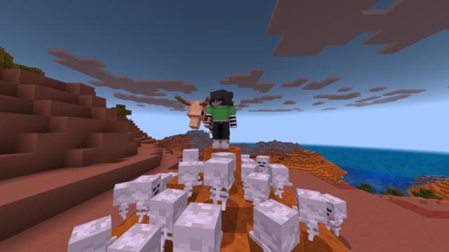 Screenshot of the Minecraft Bedrock Marketplace product Super Wands created by 2-Tail Productions.