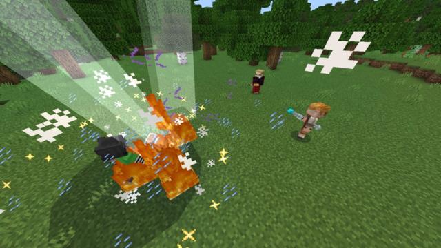 Screenshot of the Minecraft Bedrock Marketplace product Super Wands created by 2-Tail Productions.