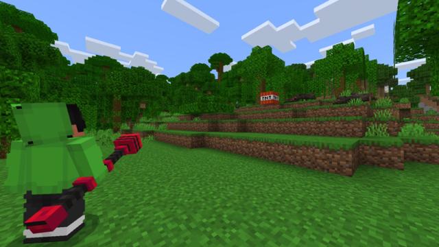Screenshot of the Minecraft Bedrock Marketplace product Super Wands created by 2-Tail Productions.