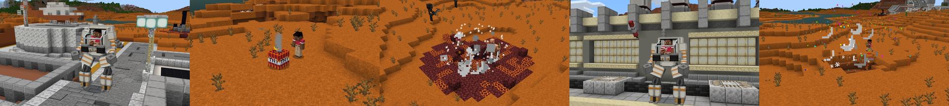 Panorama of the Minecraft Bedrock Marketplace product TNT created by 2-Tail Productions.