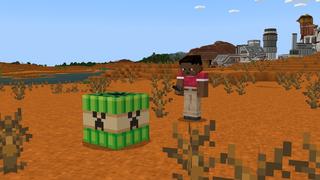 Screenshot of the Minecraft Bedrock Marketplace product TNT created by 2-Tail Productions.