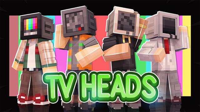 Thumbnail of the Minecraft Bedrock Marketplace product TV Heads created by 2-Tail Productions.