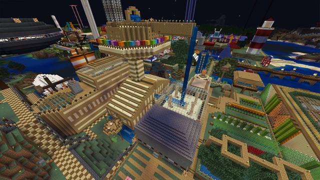 Screenshot of the Minecraft Bedrock Marketplace product Stampy’s Lovely World created by 4J Studios.