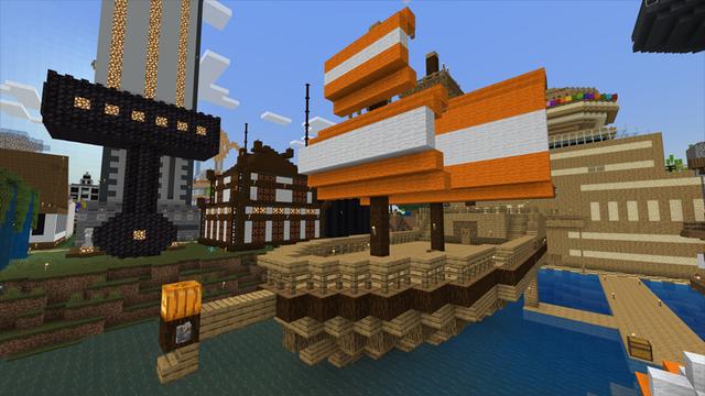 Screenshot of the Minecraft Bedrock Marketplace product Stampy’s Lovely World created by 4J Studios.