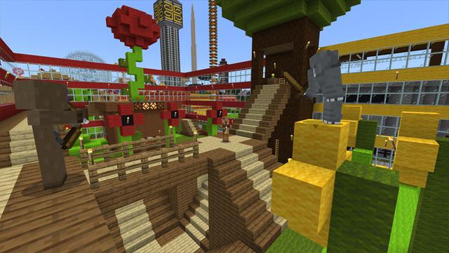 Screenshot of the Minecraft Bedrock Marketplace product Stampy’s Lovely World created by 4J Studios.