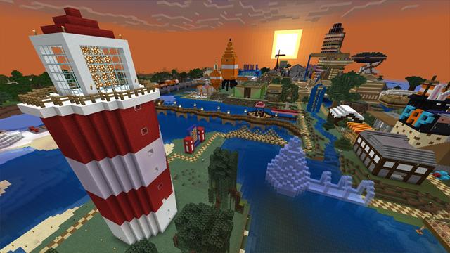 Screenshot of the Minecraft Bedrock Marketplace product Stampy’s Lovely World created by 4J Studios.