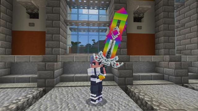 Screenshot of the Minecraft Bedrock Marketplace product ADVANCED WEAPONS RGB created by 4KS Studios.