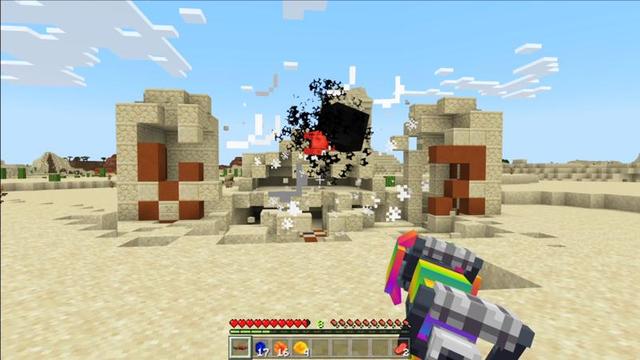 Screenshot of the Minecraft Bedrock Marketplace product ADVANCED WEAPONS RGB created by 4KS Studios.